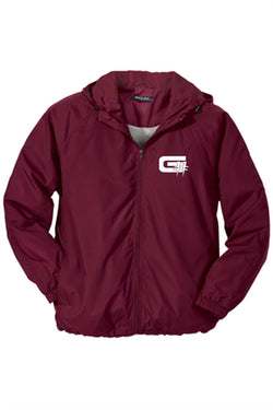 Ask About My Miles Unisex Hooded Water Repellent Lightweight Jacket