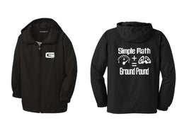 Simple Math Unisex Hooded Water Repellent Lightweight Jacket