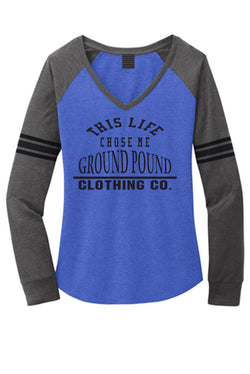 Ladies This Life Chose Me Long Sleeve Game Raglan