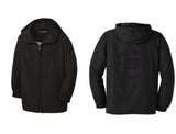 Ask About My Miles Unisex Hooded Water Repellent Lightweight Jacket