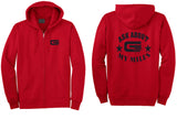 Ask About My Miles Unisex Zip Up Hoodie